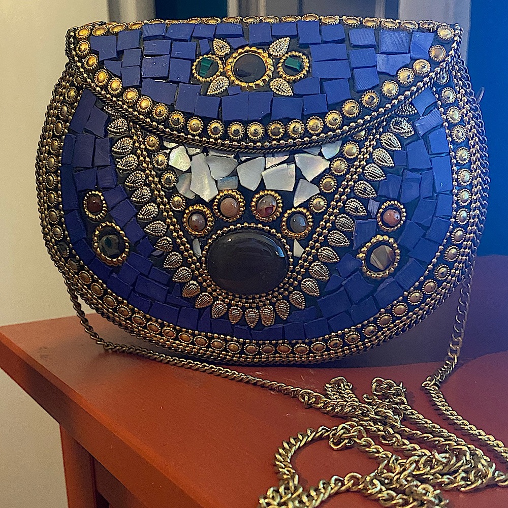 Handmade Mosaic Crossbody Bag